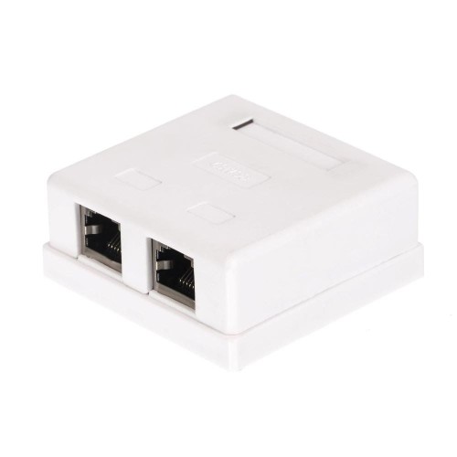 Gniazdo natynkowe kompletne 2xRJ45 8p8c FTP Cat5e LSA Netrack - 1399889