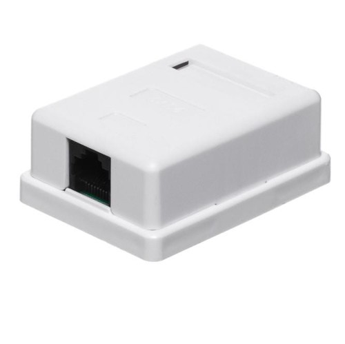 Gniazdo natynkowe kompletne 1xRJ45 8p8c UTP Cat6 LSA Netrack - 1399897
