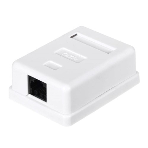 Gniazdo natynkowe kompletne 1xRJ45 8p8c UTP Cat5e LSA Netrack - 1399886