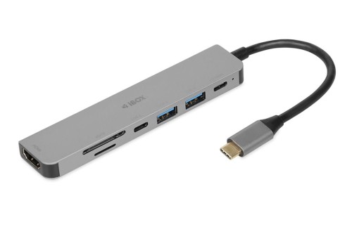 Stacja dokująca hub USB iBOX IUH3SL4K HDMI SD PD100W - 1645762