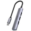 HUB USB-C Unitek H1208B 1xUSB-A 5 Gbps, 3xUSB-A 2.0 alu - 1744064