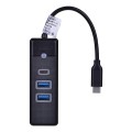 HUB USB-C Orico PWC2U-C3-015-BK-EP  2x USB-A 3.1 + USB-C, czarny - 1491936