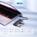 HUB USB-C Orico PAPW4A-C3-015-BK-EP 4 x USB-A 3.0 5Gbps, czarny - 1690342
