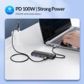 Hub USB-C Orico PAPW2AC-C3-015-BK-EP 2x USB-A, 2x USB-C, PD 100W - 1690351