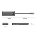 Hub USB-C Orico PAPW2AC-C3-015-BK-EP 2x USB-A, 2x USB-C, PD 100W - 1690356