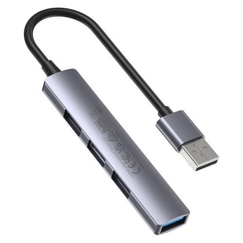 Hub USB Unitek H1208A 1xUSB-A 5 Gbps, 3xUSB-A 2.0 alu - 1744060