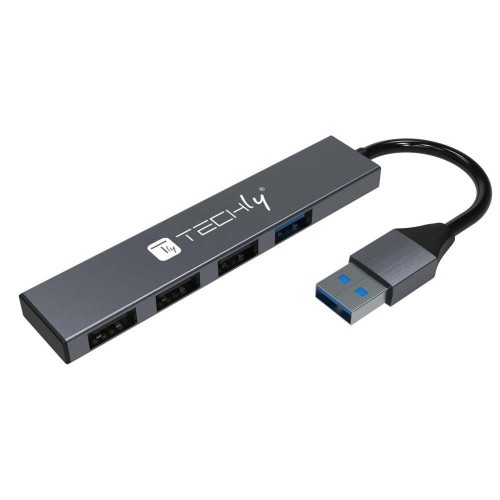 Hub USB Techly 4-portowy USB3.2 Gen1 - 1628246
