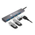 Hub USB Techly 4-portowy USB3.2 Gen1 - 1628241