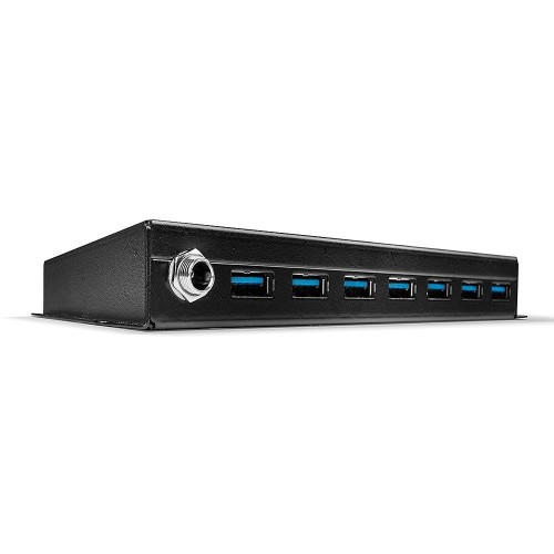 Hub USB 3.0 LINDY Metal Hub 7 Ports Type A to B czarny - 1626842