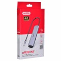 Hub Aktywny USB-C UNITEK 5Gbps, HDMI RJ-45 PD 100W - 1644502