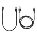 Kable Verbatim micro USB-B(M) - USB-A(M) 0,3m+1m czarne - 1668724
