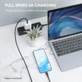 Kabel USB-C Aukey CB-NCC2 BK PD 60W, 1,8m, m/m - 1753592