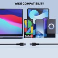 Kabel USB-C Aukey CB-NCC2 BK PD 60W, 1,8m, m/m - 1753593