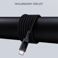 Kabel USB-C Aukey CB-MCC102 BK PD 100W, 1,8m, m/m, led - 1753572