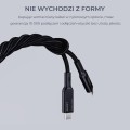 Kabel USB-C Aukey CB-MCC102 BK PD 100W, 1,8m, m/m, led - 1753573