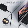 Kabel USB-C Aukey CB-MCC102 BK PD 100W, 1,8m, m/m, led - 1753576