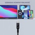 Kabel USB-C Aukey CB-MCC102 BK PD 100W, 1,8m, m/m, led - 1753577