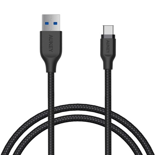 Kabel USB Aukey CB-AC1 BK USB-A - USB-C 5Gbps, QC 3.0, 1,2m - 1753552