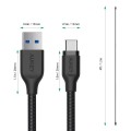 Kabel USB Aukey CB-AC1 BK USB-A - USB-C 5Gbps, QC 3.0, 1,2m - 1753554