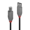 Kabel USB 2.0 LINDY A/M - B/M Cromo Line 0,5m do drukarki szary - 1629854