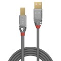 Kabel USB 2.0 LINDY A/M - B/M Cromo Line 0,5m do drukarki szary - 1629855