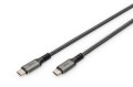 Kabel połączeniowy DIGITUS PREMIUM USB 4.0 Typ USB C/USB C M/M 20Gbps PD 3.0 60W 4K 60Hz czarny nylon 3m - 1629741