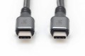 Kabel połączeniowy DIGITUS PREMIUM USB 4.0 Typ USB C/USB C M/M 20Gbps PD 3.0 60W 4K 60Hz czarny nylon 3m - 1629742