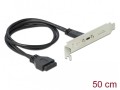 Gniazdo Delock USB-C 3.0 na śledziu 0,5m - 972182