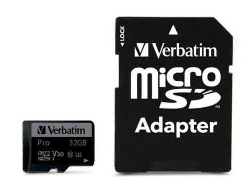 Karta pamięci MicroSDHC Verbatim 32GB Class 10 UHS-1 + adapter SD - 1670094