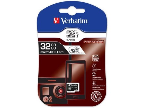 Karta pamięci MicroSDHC Verbatim 32GB Class 10 - 1670093