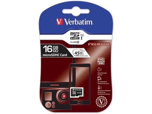 Karta pamięci MicroSDHC Verbatim 16GB Class 10 - 1670054