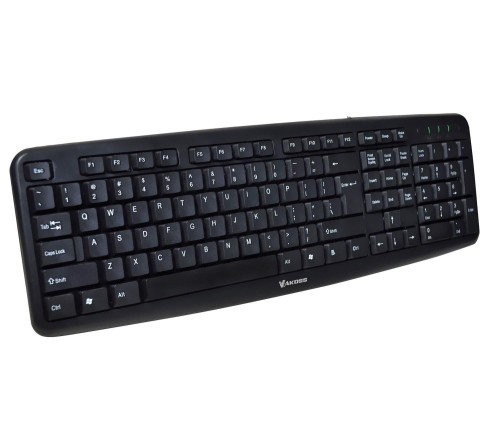 Klawiatura przewodowa Vakoss TK-312UK USB czarna - 1635354
