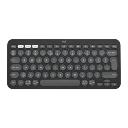 Klawiatura bezprzewodowa Logitech Pebble Keys 2 K380s grafitowa - 1671115
