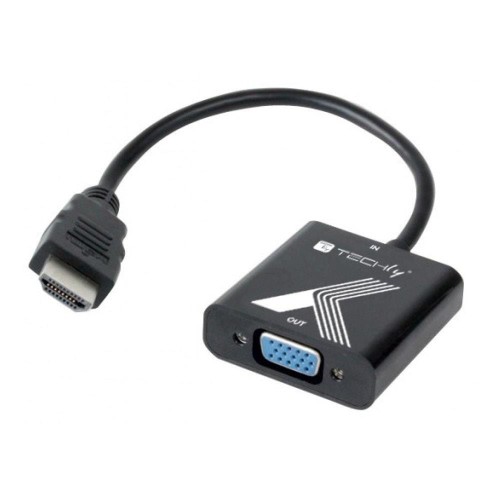 Konwerter/Adapter Techly HDMI/VGA D-Sub 1920x1200 M/F - 1468369