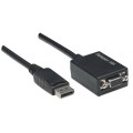 Konwerter/Adapter Techly DisplayPort 1.1 / VGA M/F 1080p 15cm - 1468382