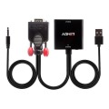 Konwerter VGA oraz Audio na HDMI LINDY czarny - 1629932