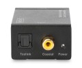 Konwerter sygnału Audio DIGITUS 1xCoax/Toslink do 2xRCA (Stereo) - 1377015