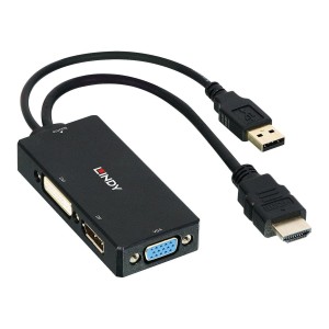 Adapter Lindy HDMI na DisplayPort, DVI &