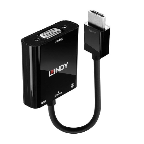 Konwerter HDMI do VGA LINDY & Audio Converter czarny - 1378811