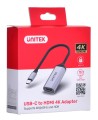 Kabel adapter Unitek V1420A USB-C na HDMI 2.0, 4K@60Hz, M/F - 1614338