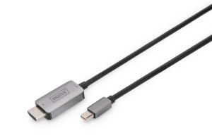 Kabel adapter DIGITUS PREMIUM miniDisplayPort 1.4 - HDMI 8K 60Hz miniDP/HDMI M/M 1m