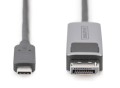 Kabel adapter DIGITUS PREMIUM 8K 30Hz USB Typ C/DisplayPort dwukierunkowy 1m - 1629759