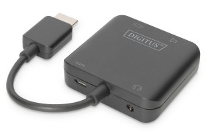 Ekstraktor DIGITUS sygnału dźwiękowego 4K HDMI do HDMI/Stereo 2.0 /Toslink 5.1