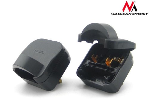 Adapter zasilania Maclean MCE78 EU na wtyk UK czarny - 973211