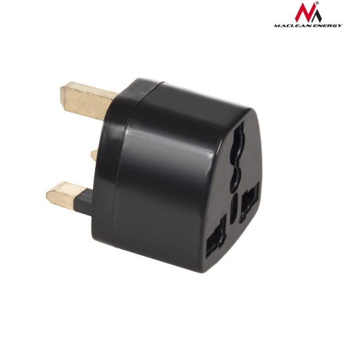 Adapter zasilania Maclean MCE154 EU na wtyk UK czarny - 973208