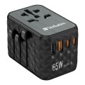 Adapter podróżny Verbatim UTA-05 GaN III globalny-globalny 2xUSB 2xUSB-C PD QC 4+ - 1753682