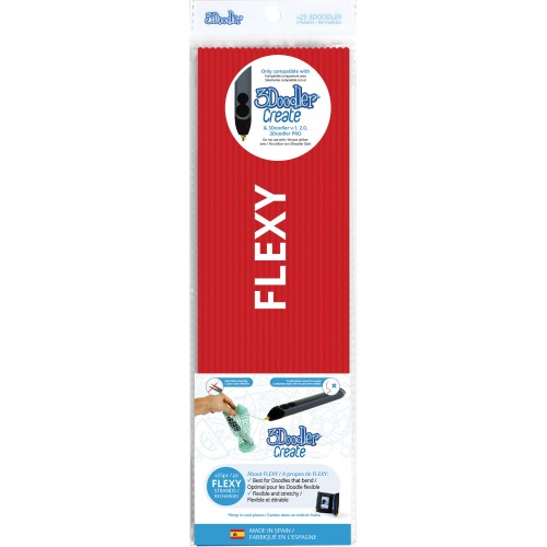 Zestaw wkładów 3Doodler FLX04-RED (czerwony) - 906913
