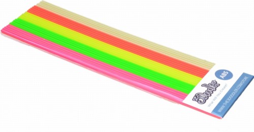 Filamenty do długopisów 3D 3Doodler  AB-MIX3 (ABS; 3 mm; czerwony, Pink, transparentny, zielony, żółty) - 1757729