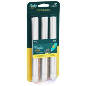 3DOODLER START FILAMENT ECO 2.5MM, 75 SZTUK, SIMPLY WHITE, 3DS-ECO01-WHITE-75