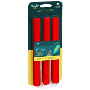 3DOODLER START FILAMENT ECO 2.5MM, 75 SZTUK, CHERRY RED, 3DS-ECO03-75